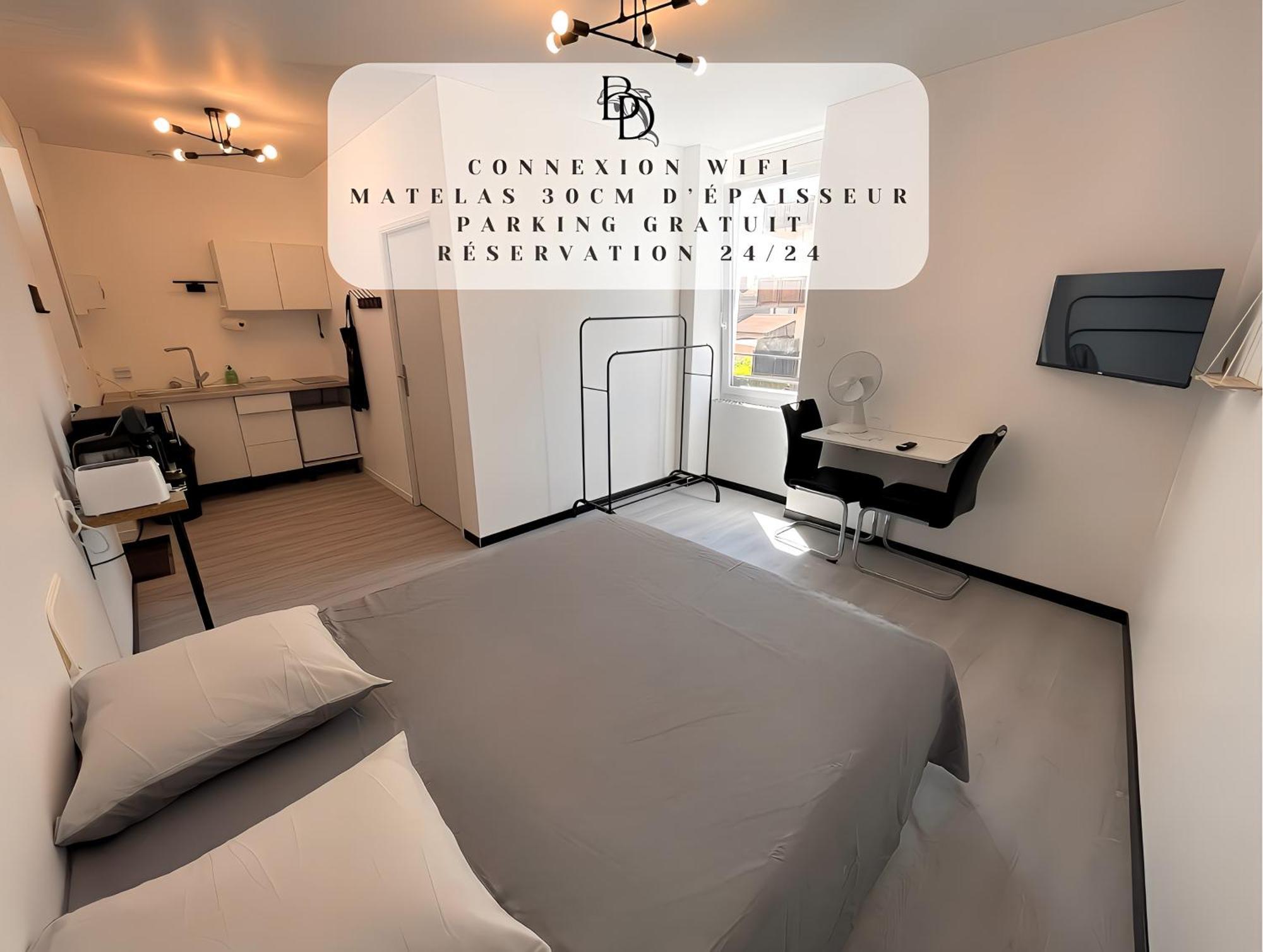 Studio B2 20M2 Cosy 5Min A Pied Des Gares Roanne Eksteriør billede